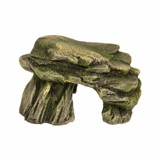 Rock Cave Ornament - Moss Green