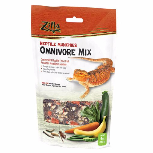 Zilla Omnivore Mix Reptile Munchies - 4oz