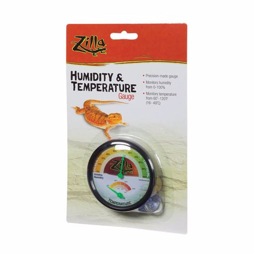 Zilla Humid & Temp Gauge - Dial