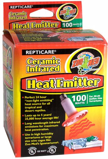 Zoo Med Bulb - Ceramic Reptile Heat Emitter 100w