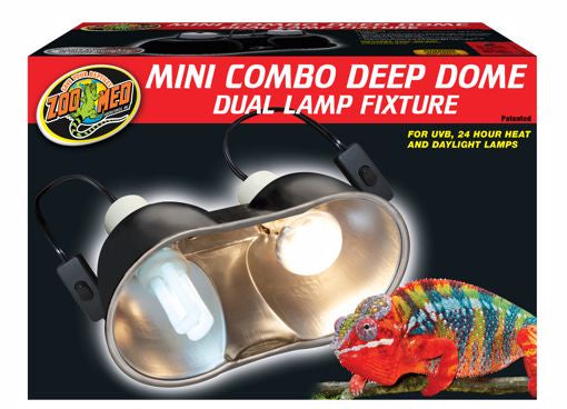 Zoo Med Mini Combo Deep Dome - Dual Lamp Fixture