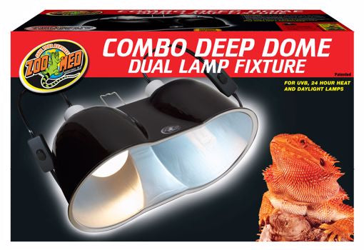 Zoo Med Dome - Deep Dome - Dual Lamp Fixture