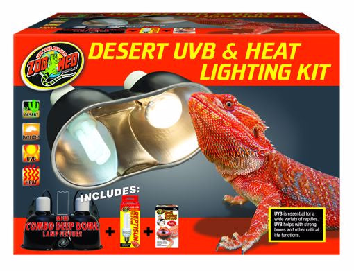 Zoo Med Desert UVB & Heat Lighting Kit