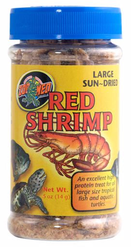 Zoo Med Red Shrimp Large Dried - 0.5oz