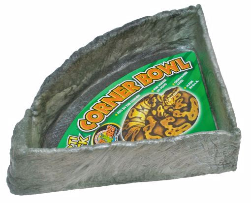 Zoo Med Repti Rock Corner Dish - XXL 3.75x14x13.5