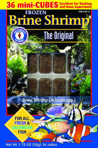 SF Brine Shrimp Cubes Frozen 1.75 oz