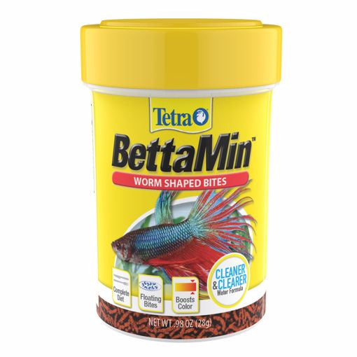 Tetra Betta Food Worm Shaped Bites - .98 Oz
