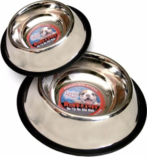 PCT Dish - Ruff n Tuff Stainless No-Tip - 64oz