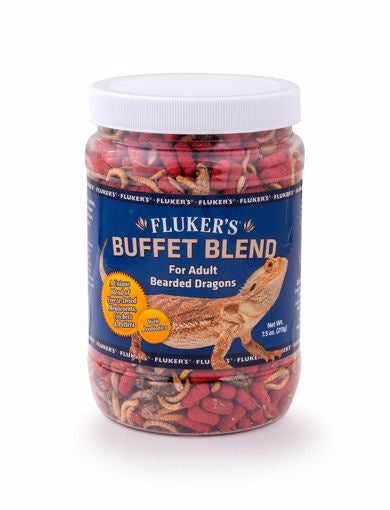 Flukers Buffet Blend Adult Bearded  -7.5oz