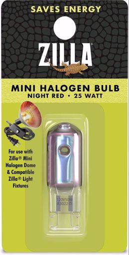 Zilla Bulb - Mini Halogen Red 25w