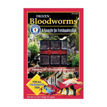 SF Bloodworm Cubes Frozen 3.5 oz