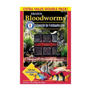 SF Bloodworms Cubes Frozen 7 oz