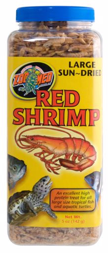 Zoo Med Red Shrimp Large Dried - 5oz