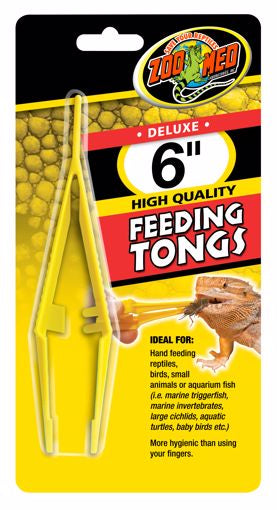 Zoo Med Feeding Tongs - Plastic 6"