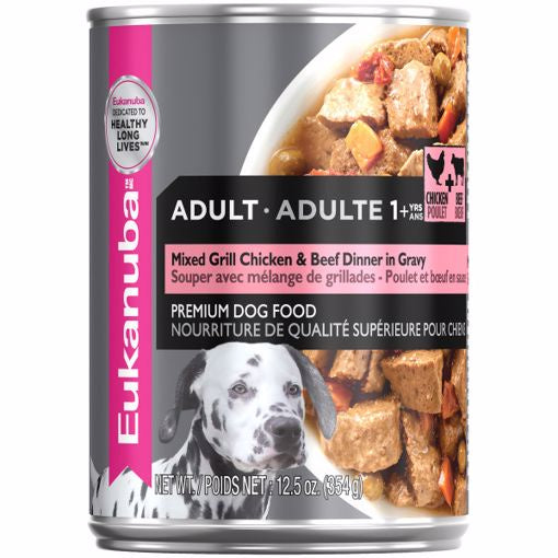 Eukanuba CAN Adult Mixed Grill Chicken & Beef Dinner in Gravy