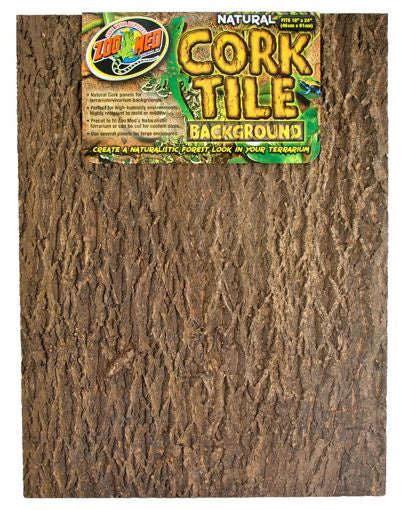 Zoo Med Cork Background Tile  Natural - 18x24