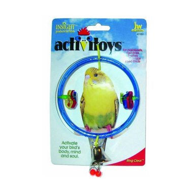 JW Bird Toy Ring Clear
