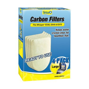 Tetra Whisper Carbon Filter EX30/40 - Large 4pk