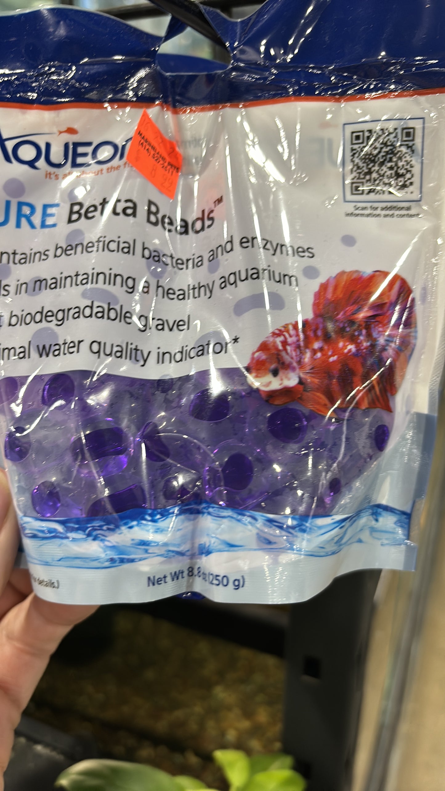 Aqueon Betta Beads Purple